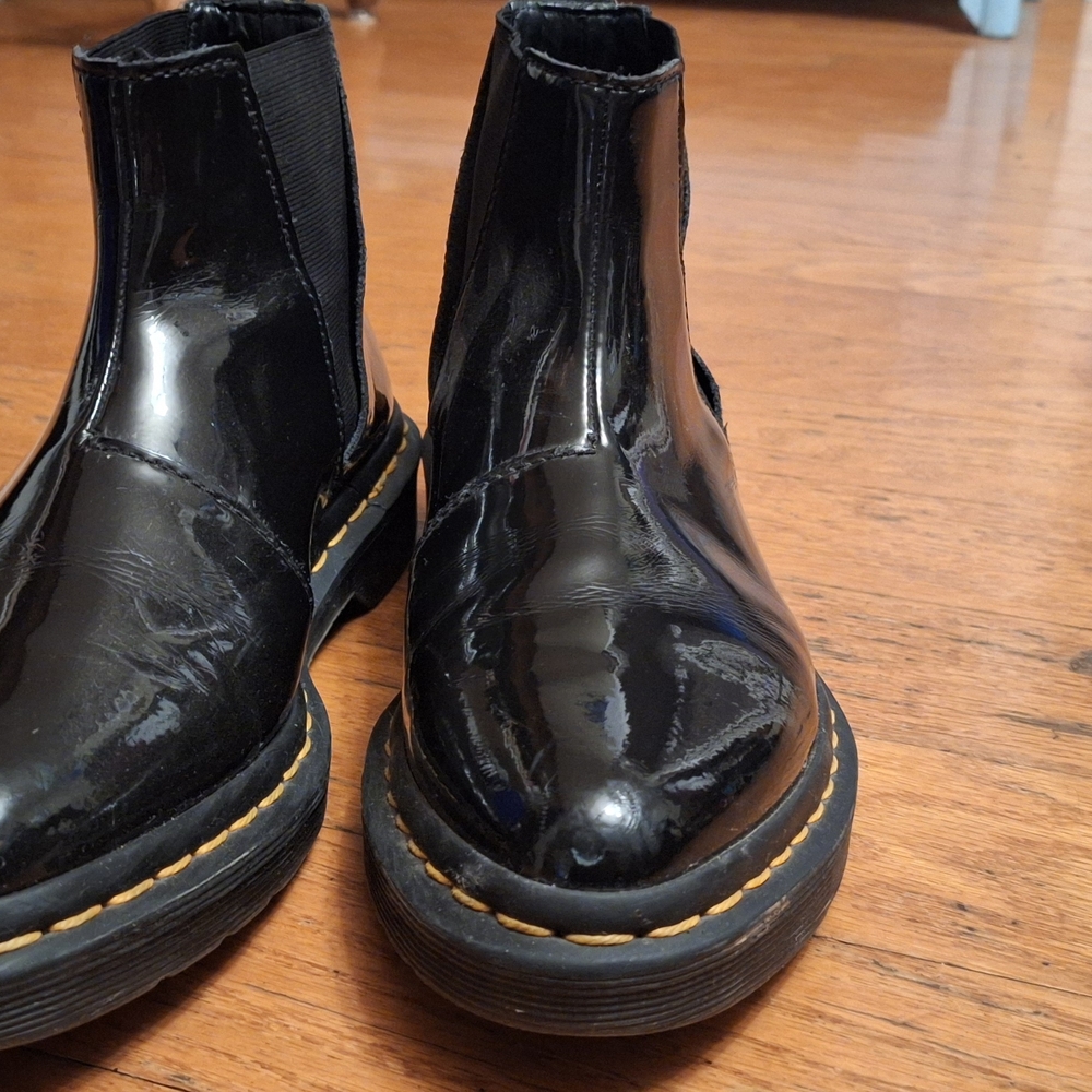 Dr. Martens Black Patent Leather Boots